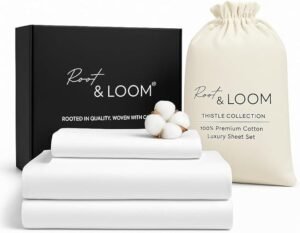 Root & Loom Premium Cotton Bed Sheet Set